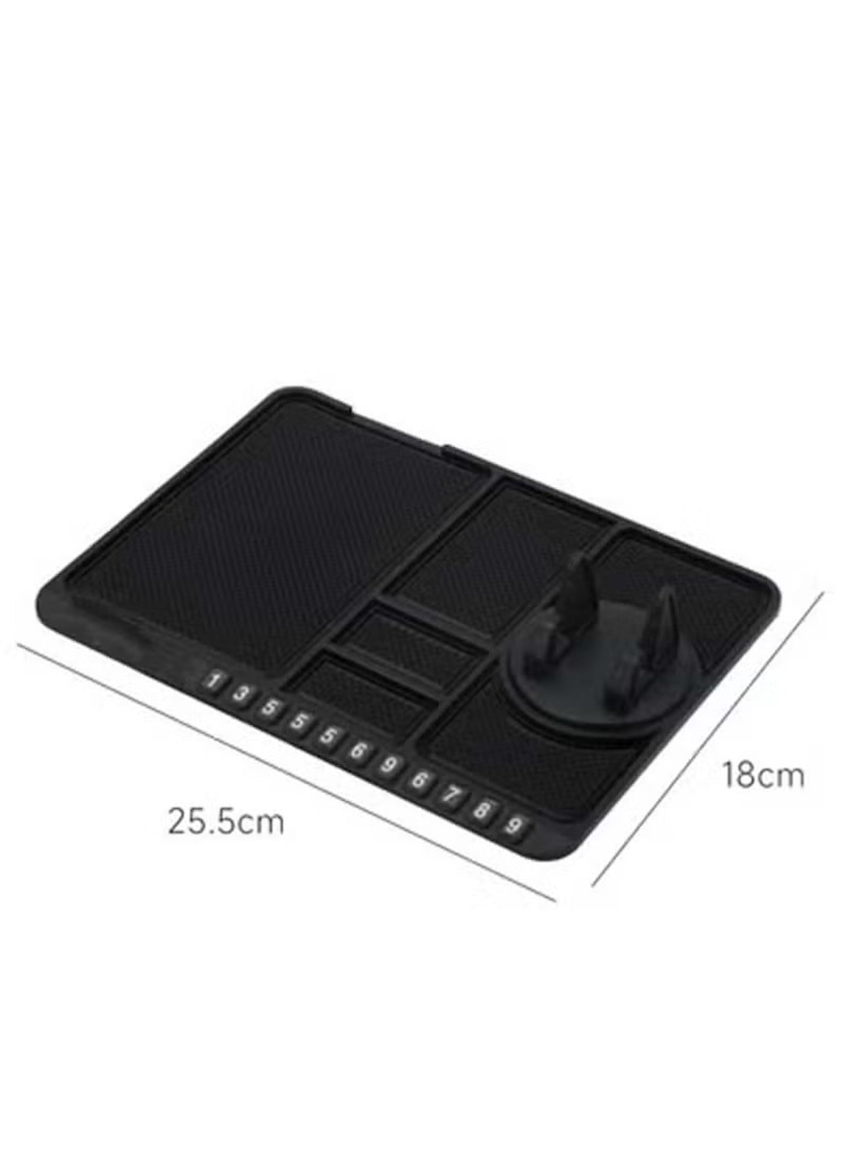 Huitich silicone anti-skid dashboard mat designed for organizing small items securely in vehicles