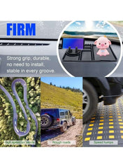 Silicone anti-skid dashboard mat by Huitich with strong grip for cars on various terrains