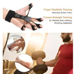 Huitich silicone hand grip exerciser worn on hand for finger flexibility and forearm strength training