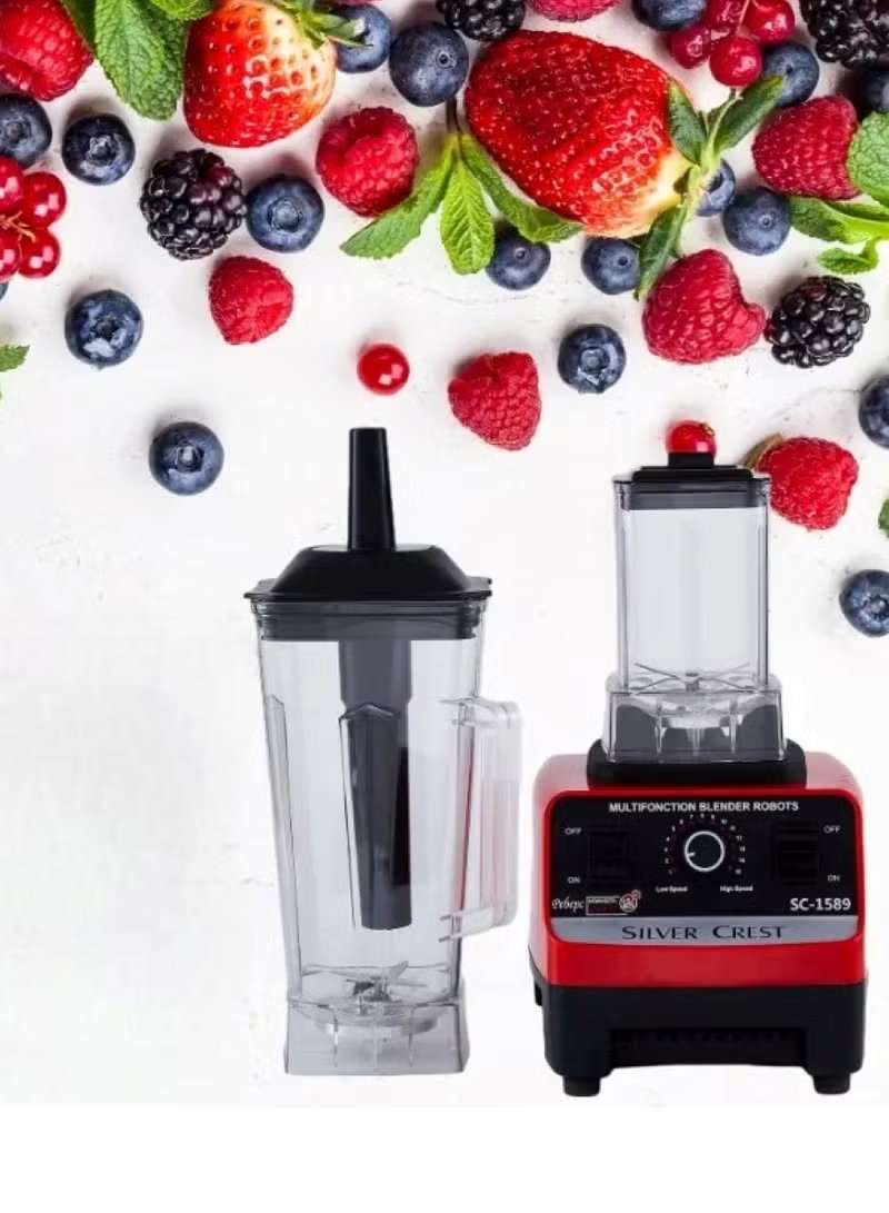 Huitich countertop blender with 2L large capacity kitchen blender jars and sleek black red design