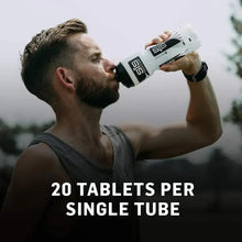 SIS Hydro Electrolyte tube bottle drink, showing “20 tablets per single tube” text