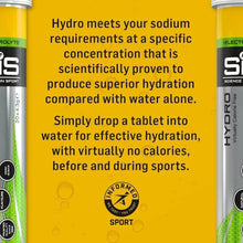 SIS Hydro Electrolyte tube pair on instruction card for dropping a tablet into water