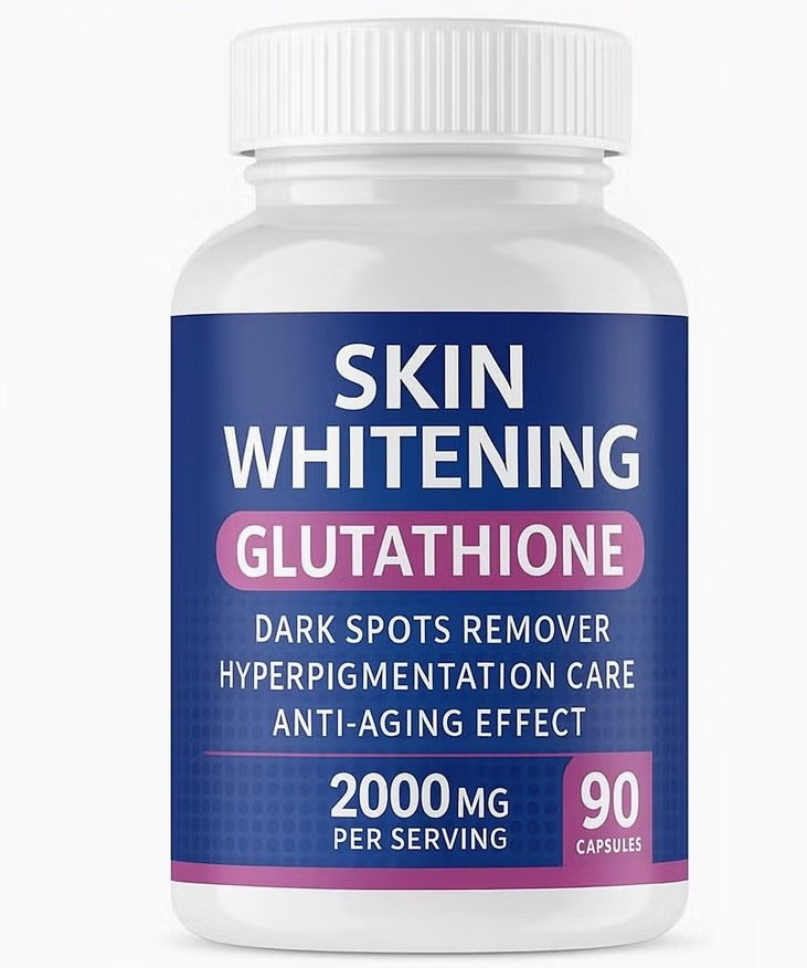 SKIN WHITENING glutathione whitening pills in a bottle with 2000 mg per serving for dark spot removal