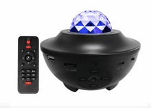 Smart galaxy star projector with LED dome and matching black remote