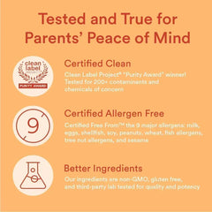 SmartyPants Kids Multivitamin Gummies: Omega 3 Fish Oil (EPA/DHA), Vitamin D3, C, Vitamin B12, B6, A, K & Zinc for Immune Support, Biotin, Gluten Free, Three Fruit Flavors, 120 Count (30 Day Supply) - Mumzar