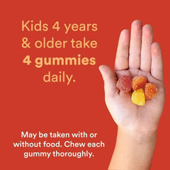 SmartyPants Kids Multivitamin Gummies: Omega 3 Fish Oil (EPA/DHA), Vitamin D3, C, Vitamin B12, B6, A, K & Zinc for Immune Support, Biotin, Gluten Free, Three Fruit Flavors, 120 Count (30 Day Supply) - Mumzar