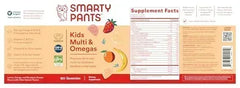 SmartyPants Kids Multivitamin Gummies: Omega 3 Fish Oil (EPA/DHA), Vitamin D3, C, Vitamin B12, B6, A, K & Zinc for Immune Support, Biotin, Gluten Free, Three Fruit Flavors, 120 Count (30 Day Supply) - Mumzar