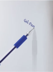 Huitich gel ink pen with blue grip writing smooth writing pen for exams on white paper