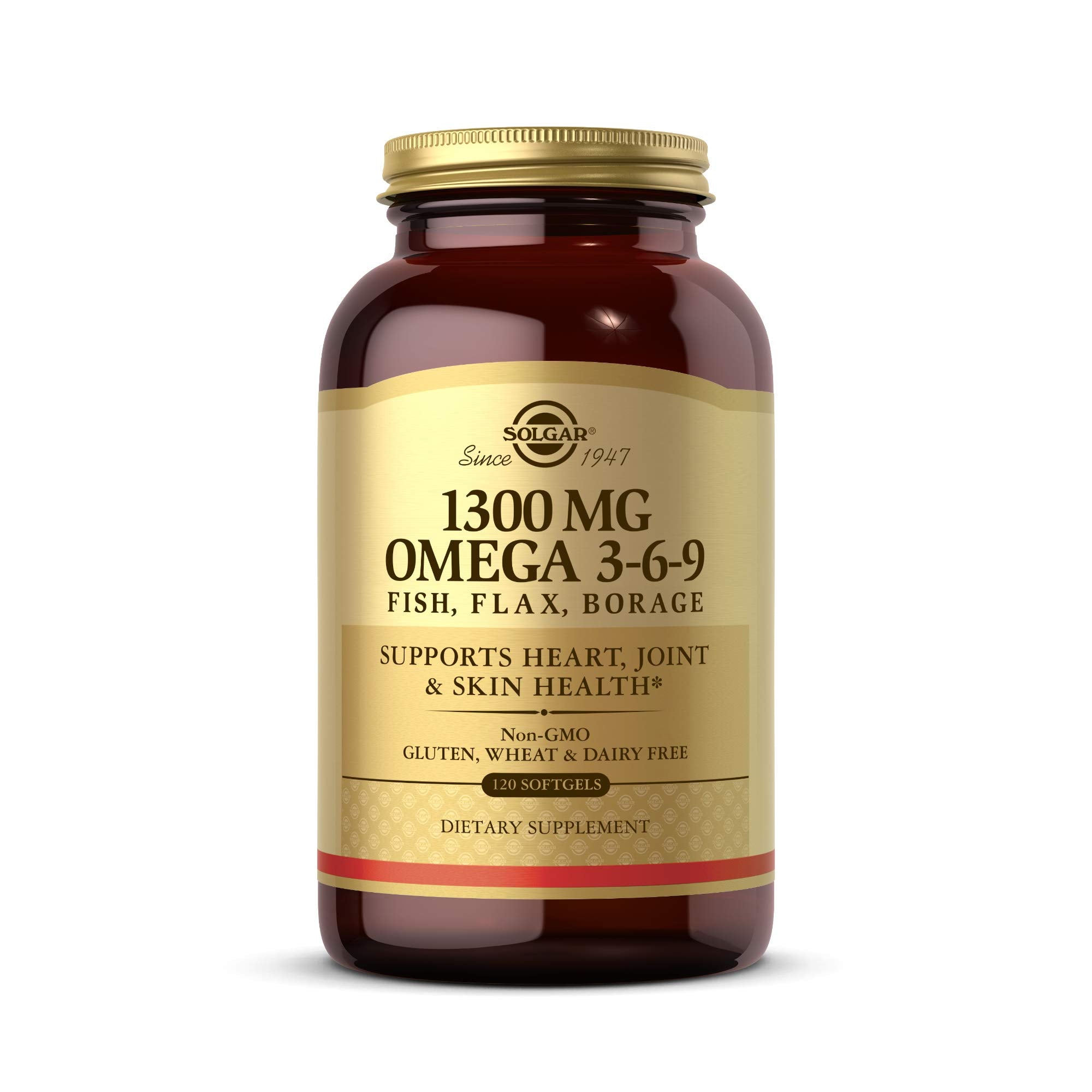 Solgar Omega 3-6-9 supplements UAE amber bottle 1300 mg fish flax borage softgels dietary supplement