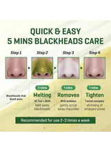 Blackheads care infographic with four steps and pore-tending guidance