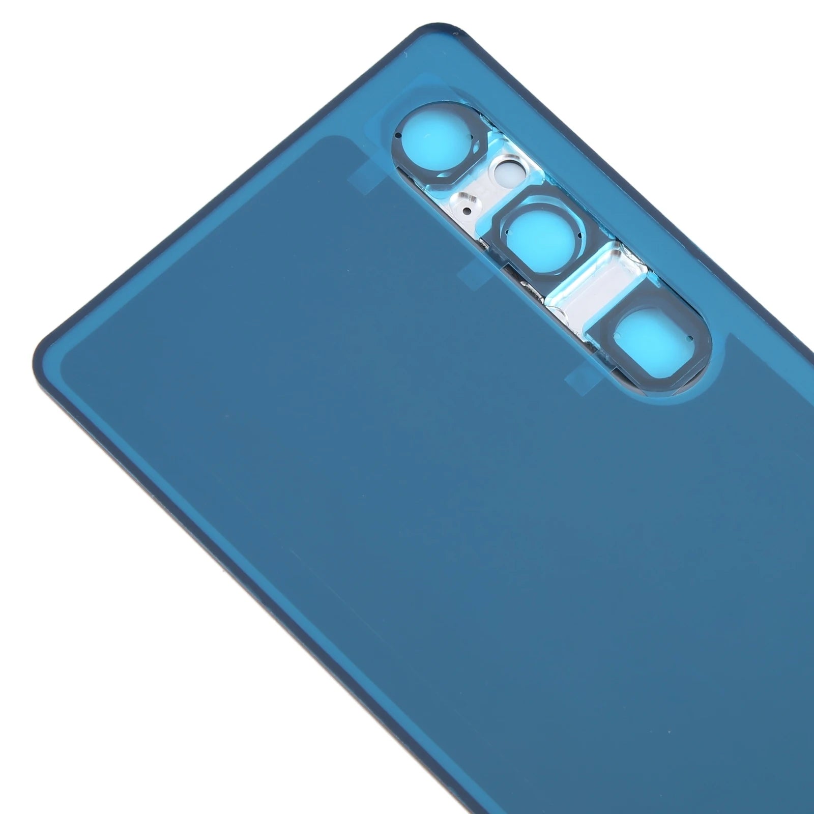 Mumzar Sony Xperia 1 V battery back cover replacement blue rear panel with triple camera cutouts and adhesive
