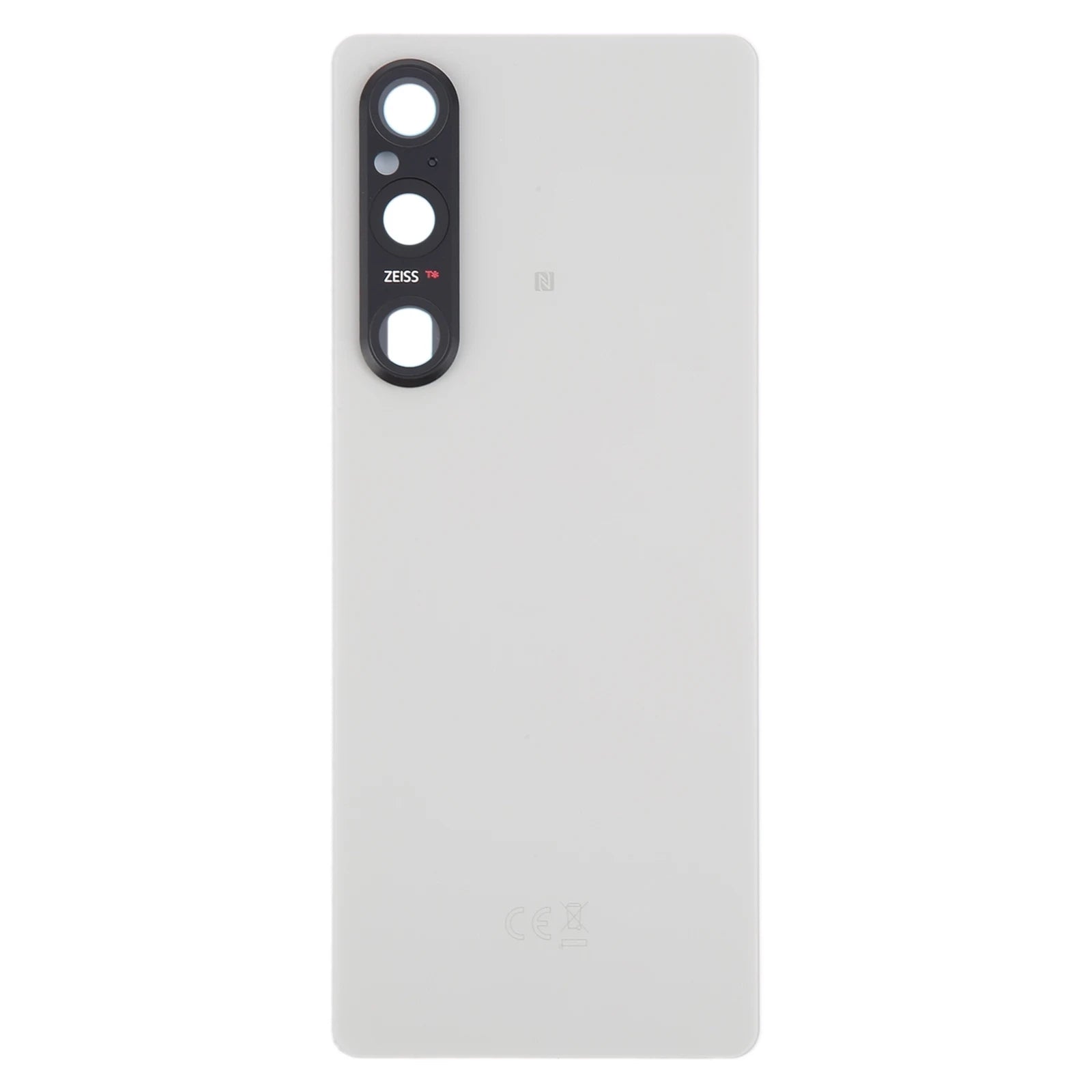 Sony Xperia 1 V battery back cover replacement matte white back panel with black camera housing and Zeiss branding