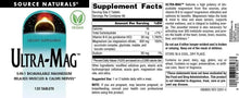 Ultra-Mag supplement facts and directions on product bottle label