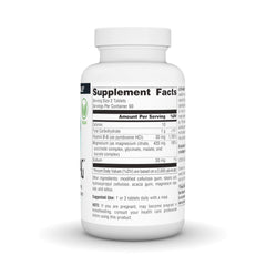 Source Naturals Magnesium Supplement for Muscle Relaxation in a Bottle with Supplement Facts Label