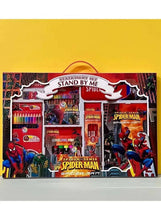 Kids deluxe stationery gift set box with Spider-Man graphics and 'Stand by me' header