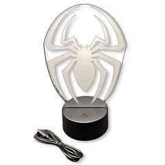 Spiderman LED Lamp for Kids and Teens - Yellow space with the Spiderman LED Lamp in vibrant yellow - Mumzar.com