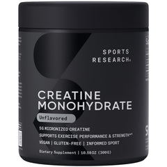 Sports Research Creatine Monohydrate Supplement UAE, 5g micronized creatine for exercise performance