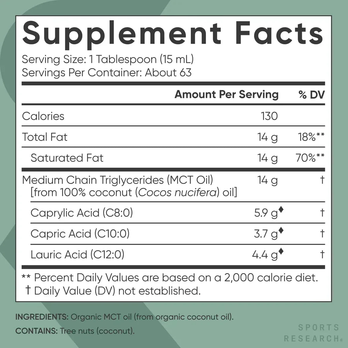 Sports Research Organic MCT Oil - Keto & Vegan MCTs C8, C10, C12 from Coconuts - Fatty Acid Brain & Body Fuel, Non-GMO & Gluten Free - Flavorless Oil, Perfect in Coffee, Tea & Protein Shakes - 32 oz - Mumzar