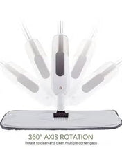 Huitich spray mop for tile and wood floors with 360 degree axis rotation for easy corner cleaning