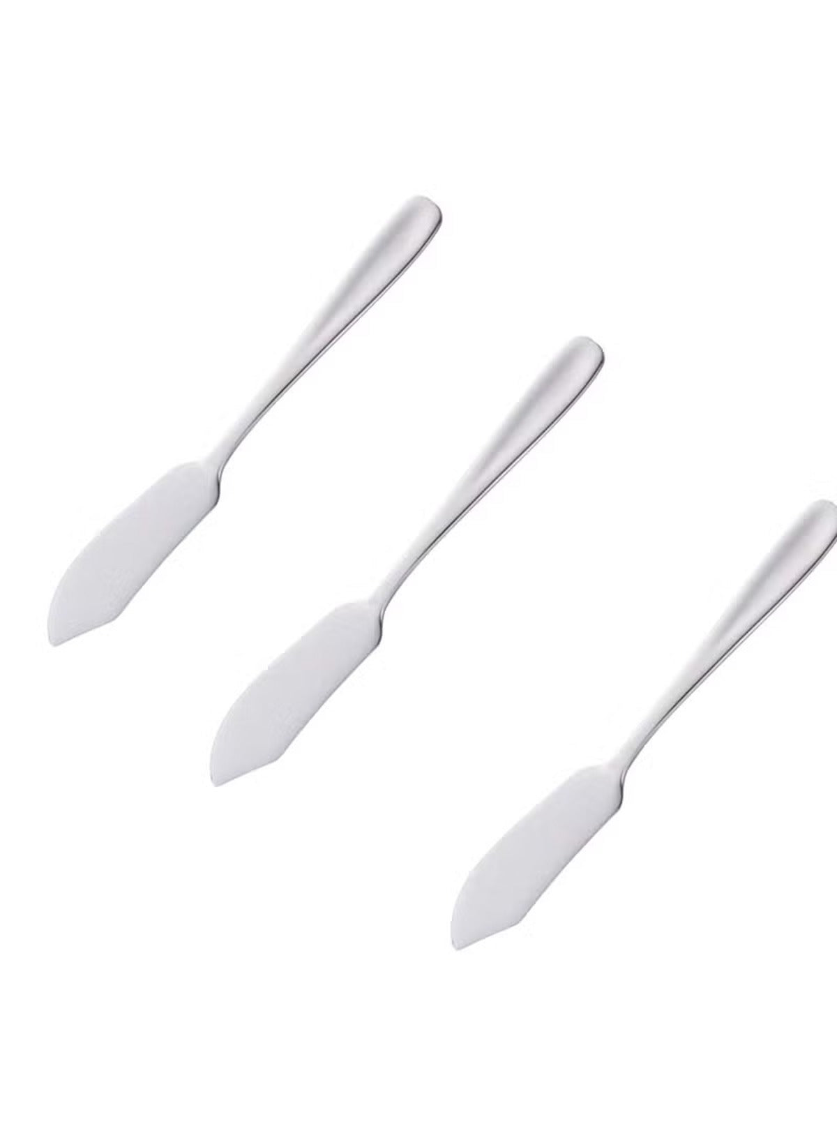 Huitich stainless steel butter knife set with three sleek knives for spreading and serving