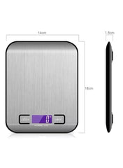 Huitich stainless steel kitchen scale with digital display and compact slim design