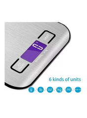 Huitich stainless steel kitchen scale with digital display and six measurement units