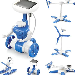 Huitich 6-in-1 STEM robot toy set with interchangeable parts for hands-on learning and education