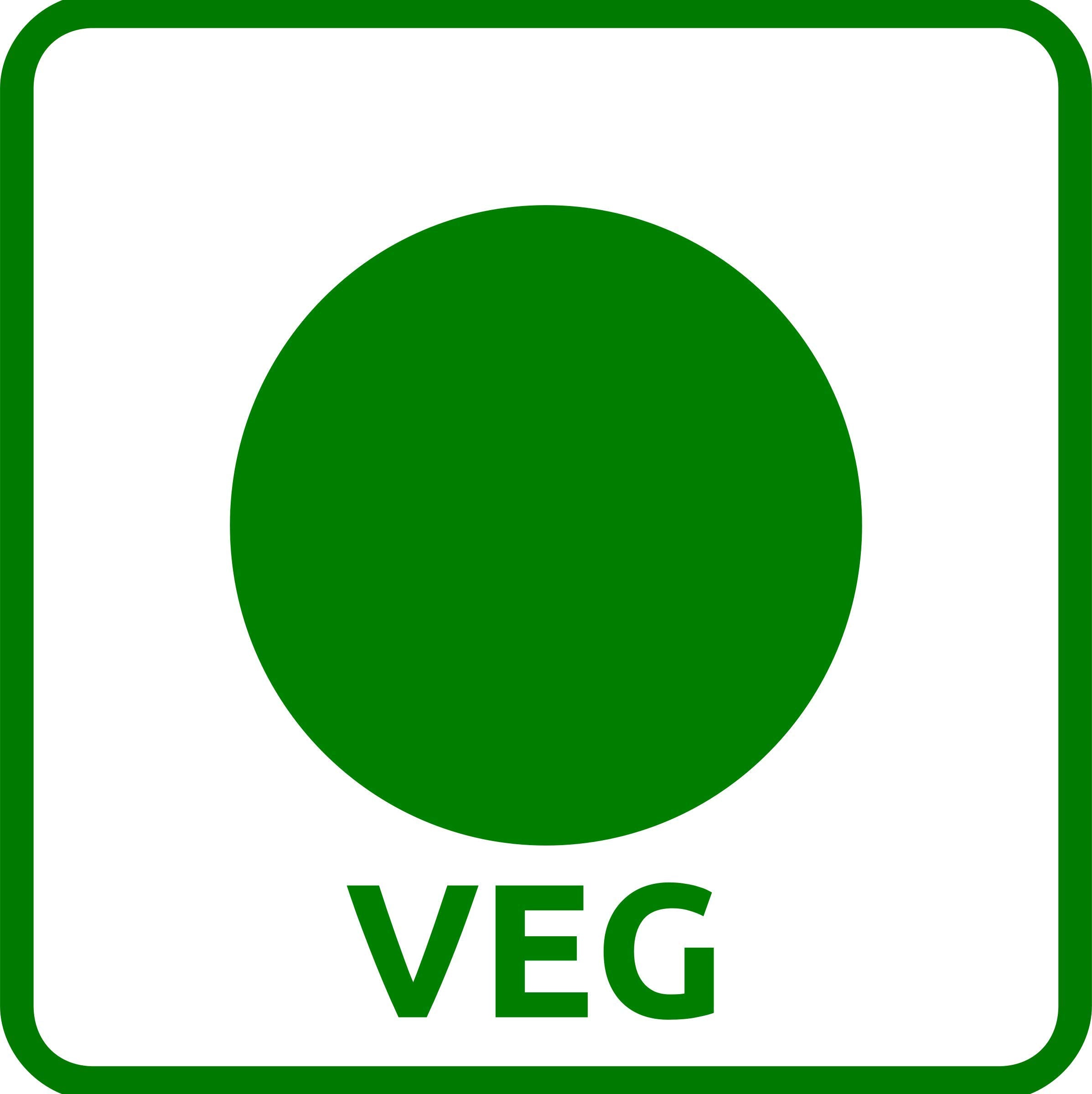Steviana stevia natural sweetener vegetarian green dot symbol on white square label