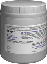 Sudocrem antiseptic healing cream jar, 125g, side label