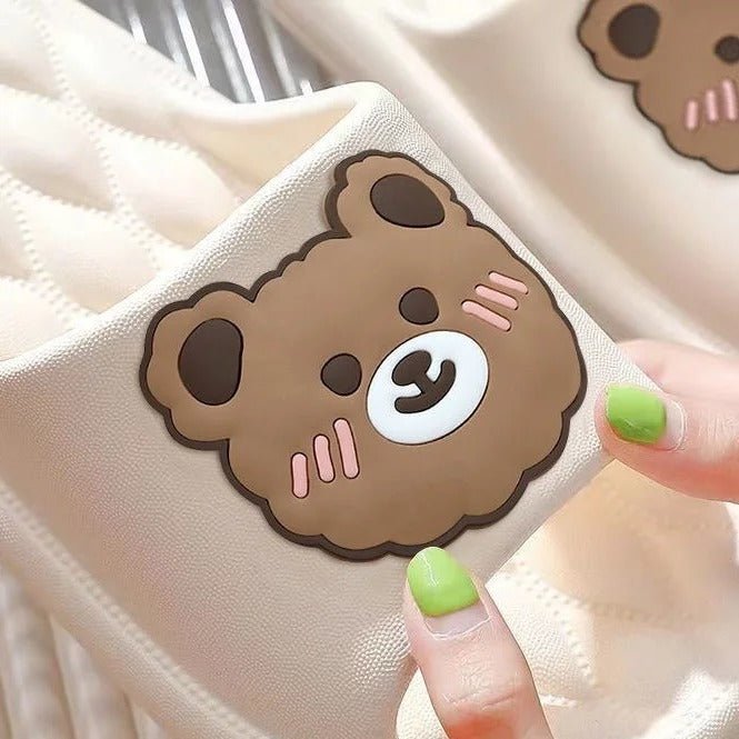 Summer Slippers Cute Cartoon Bear Cloud Design, EU Size 38-39 - Perfect for Women's Comfort and Style! - Mumzar.com