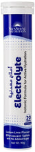 Sunshine Nutrition electrolyte effervescent tablet tube, dark blue and white, 20 count