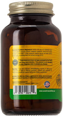 SUNSHINE NUTRITION brown glass supplement bottle showing back label barcode and magnesium citrate tablets UAE