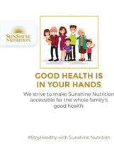 Good health in your hands info panel with family illustration