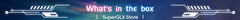 Promotional banner saying What is in the box for HONOR 200 5G smartphone UAE with futuristic blue background