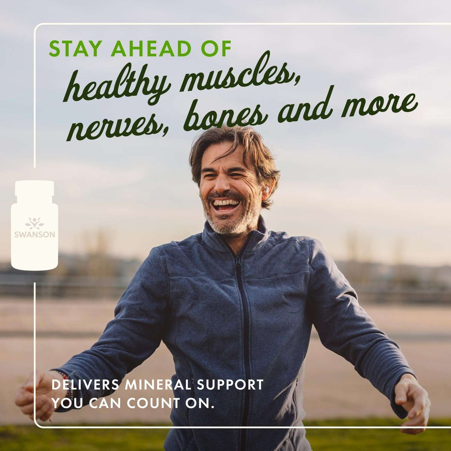 Swanson Albion chelated magnesium supplement UAE for healthy muscles, nerves, and bones support