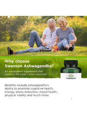 SWANSON Ashwagandha Capsules UAE for stress relief, cognitive health, and improved vitality