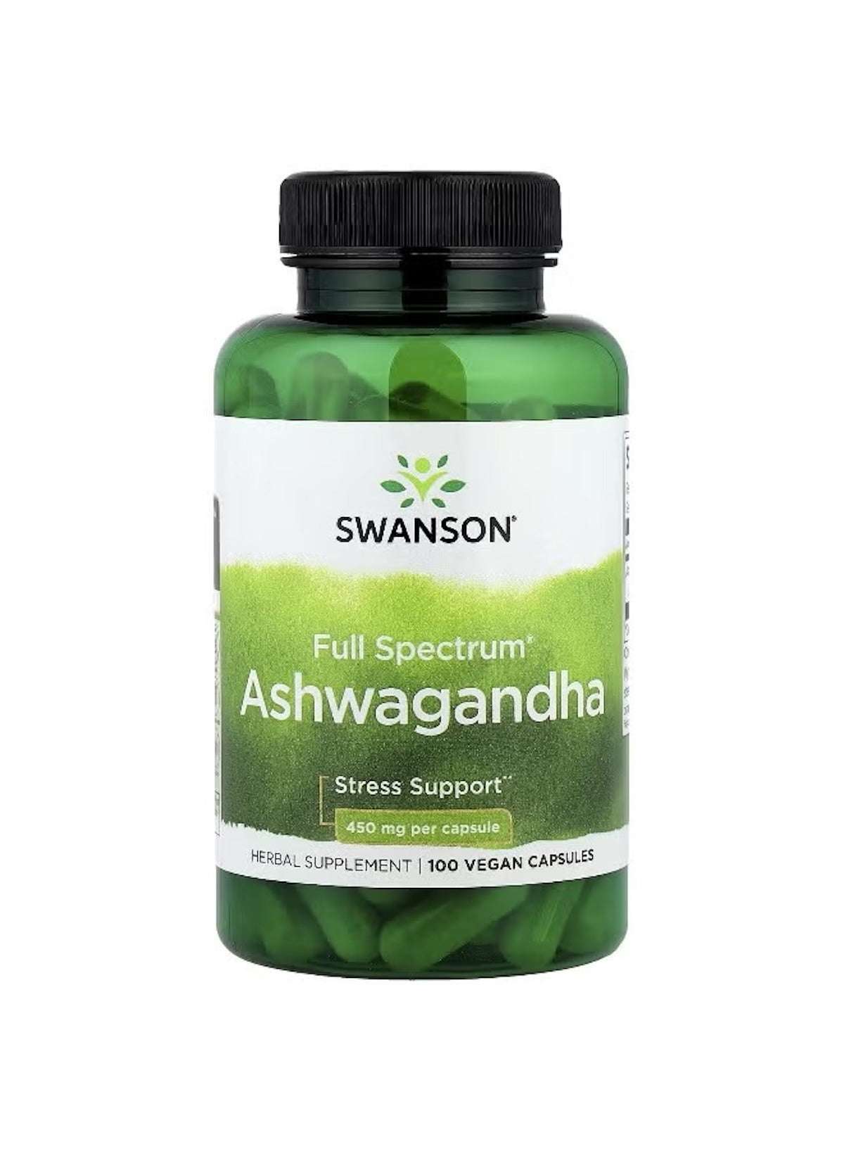 SWANSON Ashwagandha capsules UAE, full spectrum herbal supplement for stress support, 100 vegan capsules
