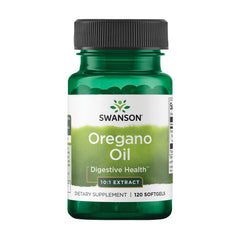 Swanson oregano oil softgels UAE green bottle 120 softgels digestive health 10 to 1 extract dietary supplement