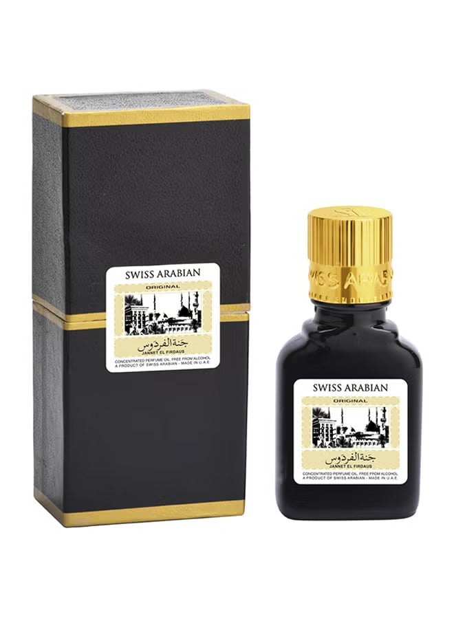 SWISS ARABIAN Jannet El Firdaus Oud Black perfume in elegant packaging, perfect for fragrance lovers