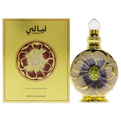 Swiss Arabian Layali perfume for women gold decorative bottle with matching gold box