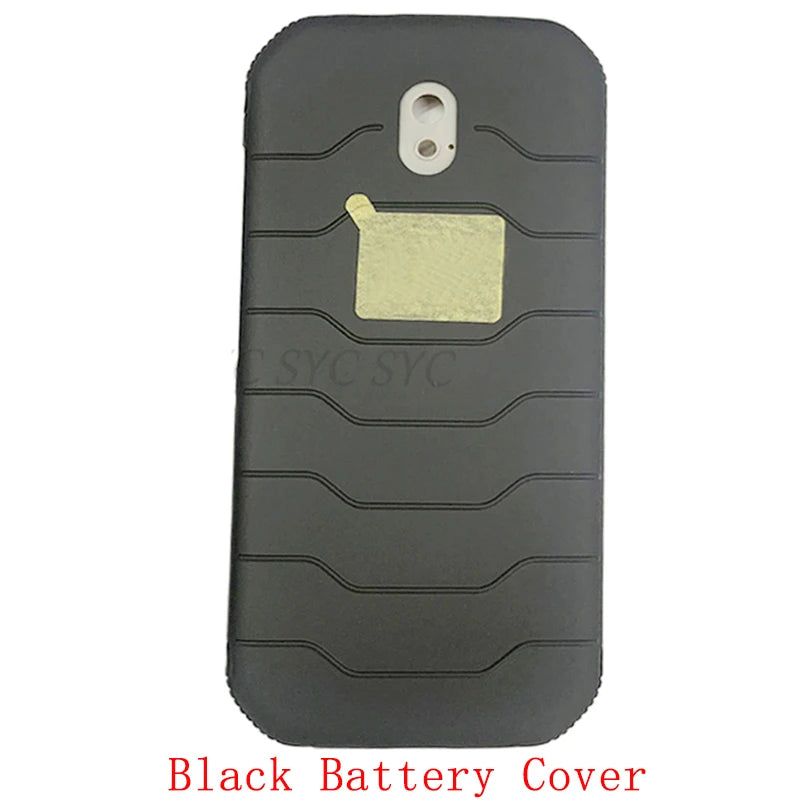 Mumzar Cat S42 back cover replacement black textured battery cover with camera cutout and grip
