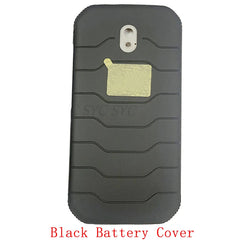 Mumzar Cat S42 back cover replacement black textured battery cover with camera cutout and grip