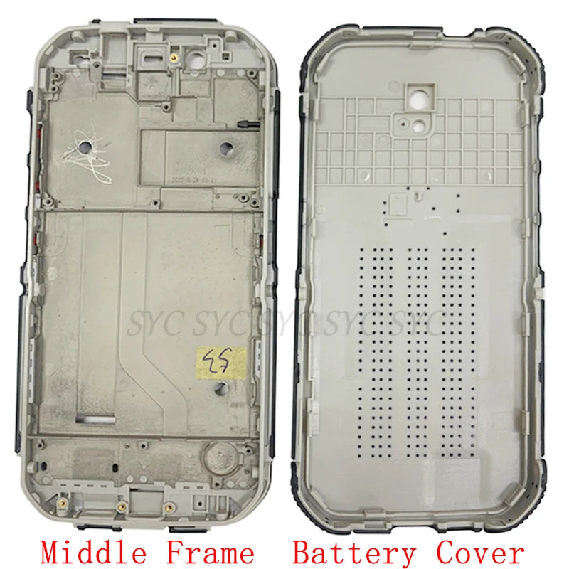 Cat S42 back cover replacement middle frame and battery cover gray plastic housing for phone repair