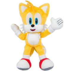 Huitich Tails plush toy 15 inch soft yellow and white fox stuffed animal with blue eyes
