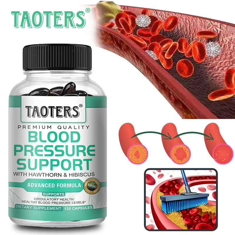 Mumzar Blood Pressure Support Supplement with Hawthorn and Hibiscus for Circulatory Health