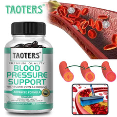 Mumzar Blood Pressure Support Supplement with Hawthorn and Hibiscus for Circulatory Health