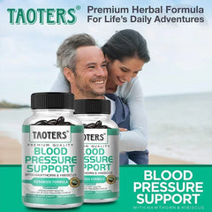 Taoters Blood Pressure Support Supplement with Hawthorn and Hibiscus for overall wellness