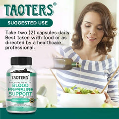 Mumzar Taoters blood pressure support supplement with hawthorn and hibiscus for daily health use