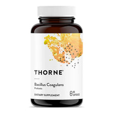 THORNE Bacillus coagulans probiotic supplement bottle, 60 capsules, front label