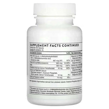 Nutrition supplement bottle back panel labeled Supplement Facts Continued